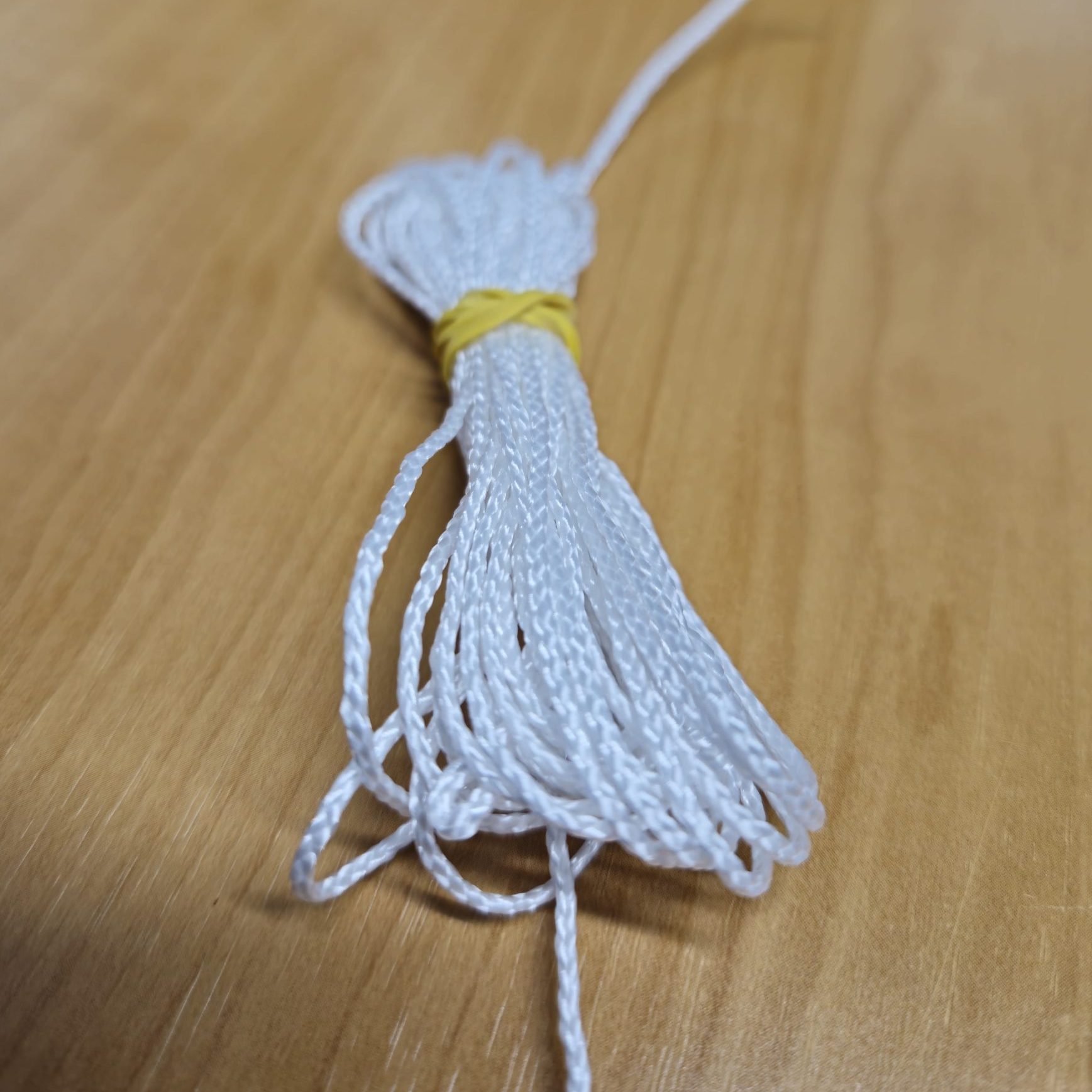 Curtain and Blind Cord - 1mm White Braided Polyester