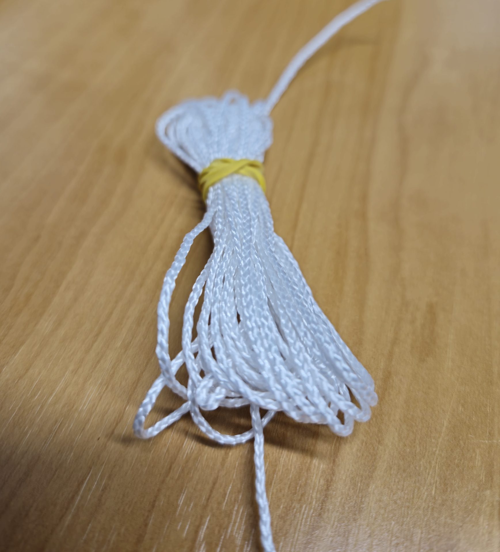 Curtain and Blind Cord - 1mm White Braided Polyester