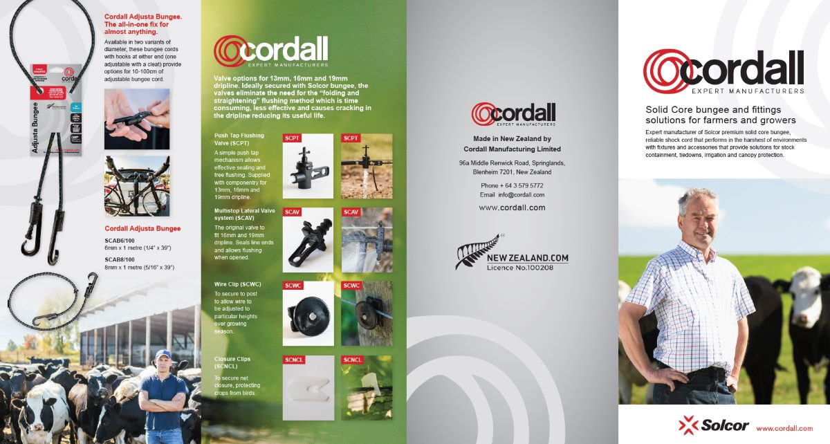 Cordall farming and irrigation brochure