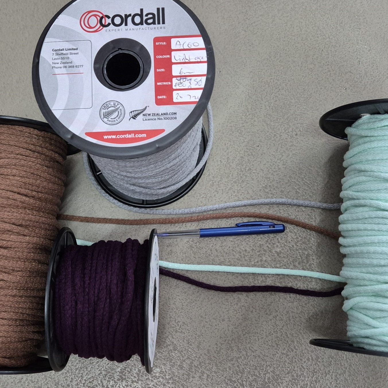 6mm acrylic cord for craft and apparel